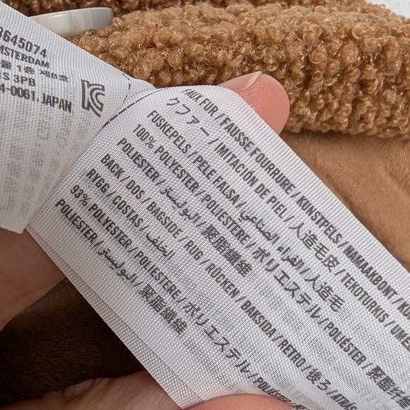 NWT Abercrombie & Fitch Teddy Fleece Soft Sherpa Shirt Button Jacket, size S - Picture 7 of 8